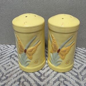 Vintage Butterfly Salt And Pepper Shakers